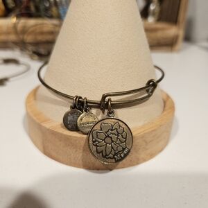 Alex + Ani Bronze Charm Bangle Bracelet Mom Women's Jewelry